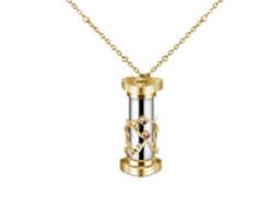 Mali colar Caleidoscópio Mini Ouro Bronze Pendente Infantil Presente Brincadeira Criativa