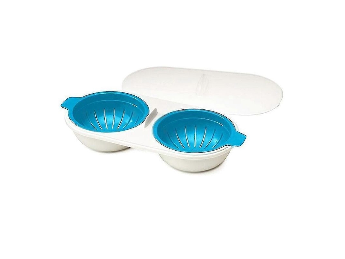 Aparelho De Cozinhar Ovos Estrelados No Micro-ondas Resistente À Alta Temperatura Seguro E Fácil De Limpar Azul