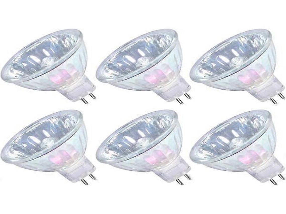 Lurelia Lâmpada Halógena Mr16 Gu5.3 35w 12v 3000k 36graus, Branco Quente, Regulável, Sem Cintilação