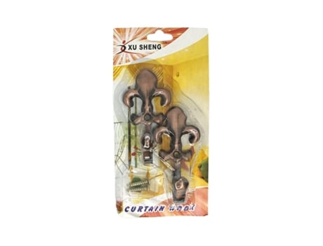Gancho de Parede para Cortina Bronze 2 Unidades XU SHENG