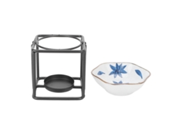 Horno Difusor De Aceites Esenciales Y Vela Tealight Cuadrada