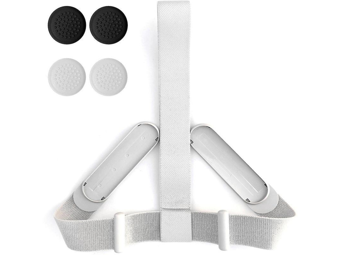 Correa de Repuesto para Auricular VR con 4 Tapones de Joystick, Accesorio Blanco S/MARCA
