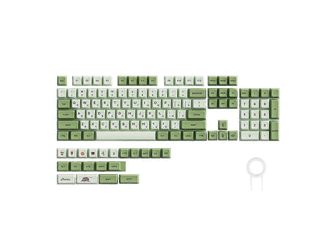 Bolsa Para Teclado Matcha Com 124 Teclas, Interruptor De Sublimação De Tinta Russa, Verde Oliva, Teclados E Teclados Numéricos Ly Ebike