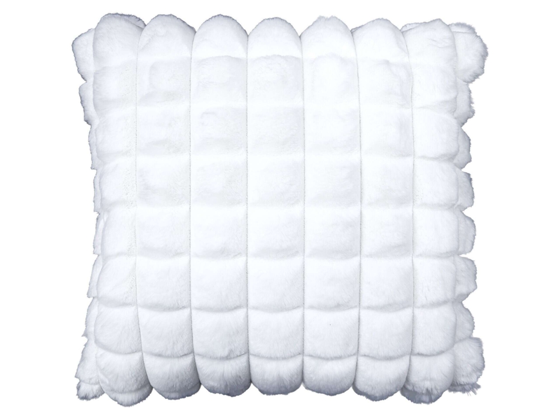 Almofada 45x45cm Pelo Branco Kasa