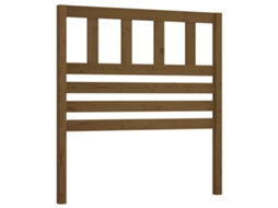 Cabeceira de cama MAISON EXCLUSIVE em pinho maciço castanho, 96x4x100 cm