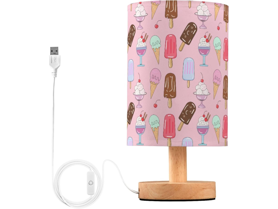 Abajur De Cabeceira Com Porta Usb, Sem Necessidade De Lâmpada, Luz Led Quente Para Quarto, Sala De Estar, Escritório