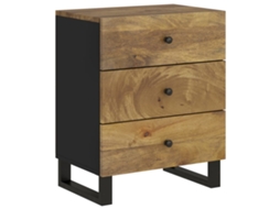 Bedside Cabinet, Bedside Cabinets Vidaxl Marrom Madeira (n/a)