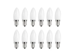 10pcs lâmpada LED E12 1.5W branco quente para lustre teto iluminação residencial 110V | S/MARCA