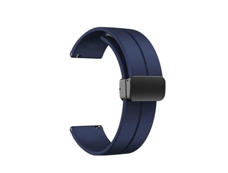 Pulseira de silicone Capasmart com fecho magnético para Amazfit Watch GT 3 42 mm, azul escuro