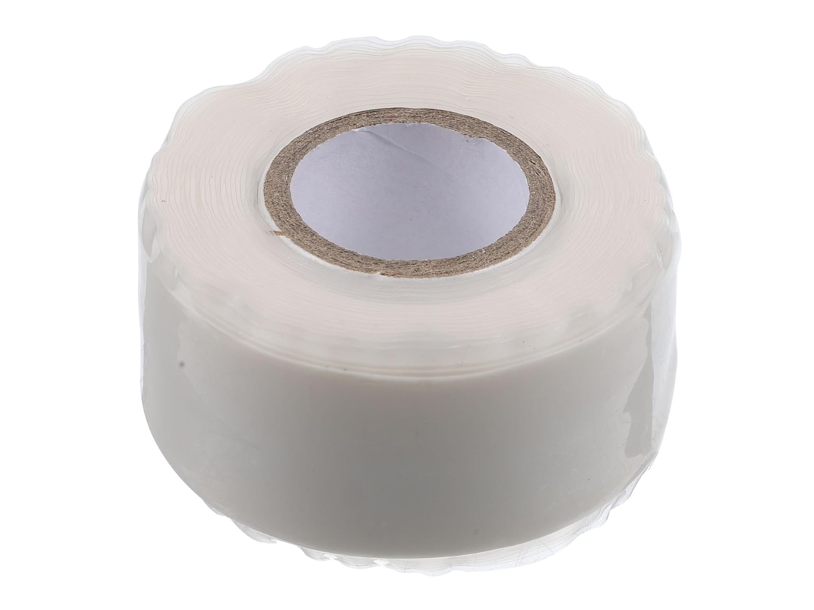 Fita De Reparo Vazamentos, 1 Rolo De Borracha Silicone Branca