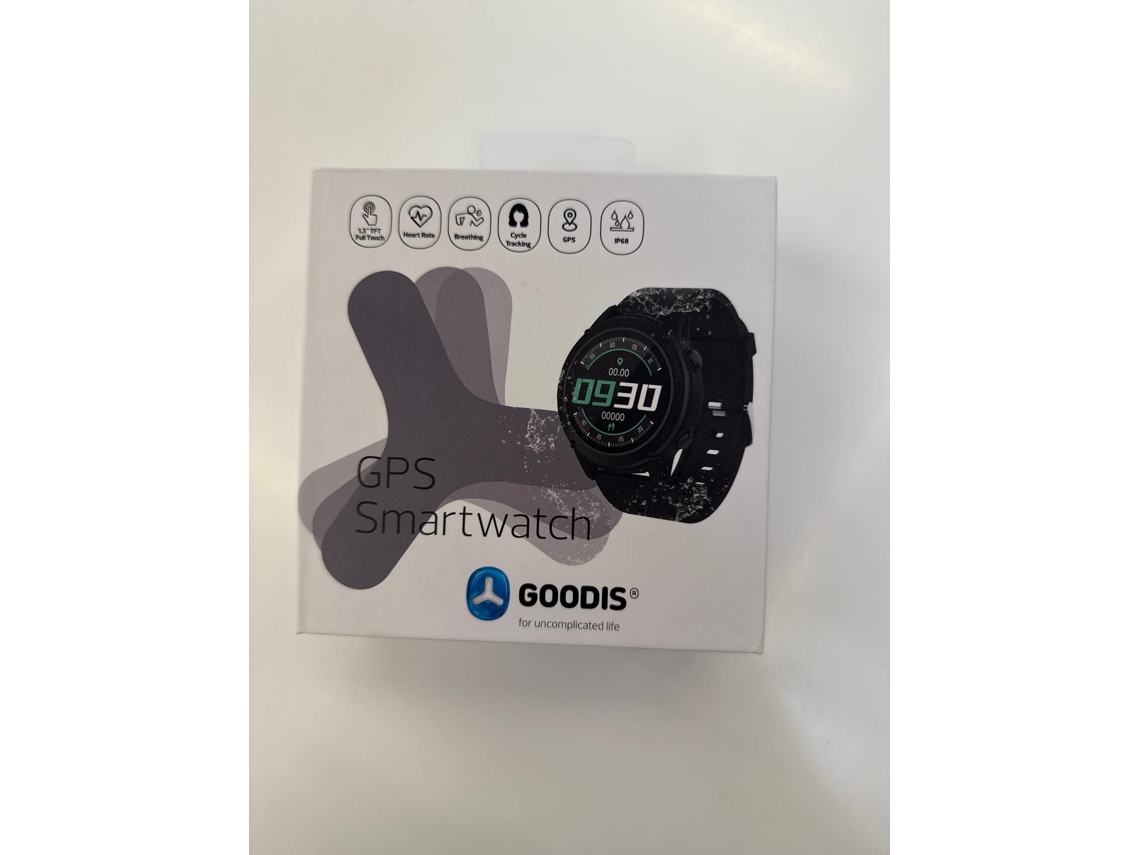 Smartwatch Desportivo GOODIS GPS Preto (Outlet Caixa Aberta)