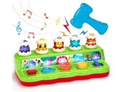 Brinquedos para bebês de 1 ano, animais pop-up, brinquedos para bebês de 9, 12 e 18 meses, brinquedos Montessori com música e som Slowmoose