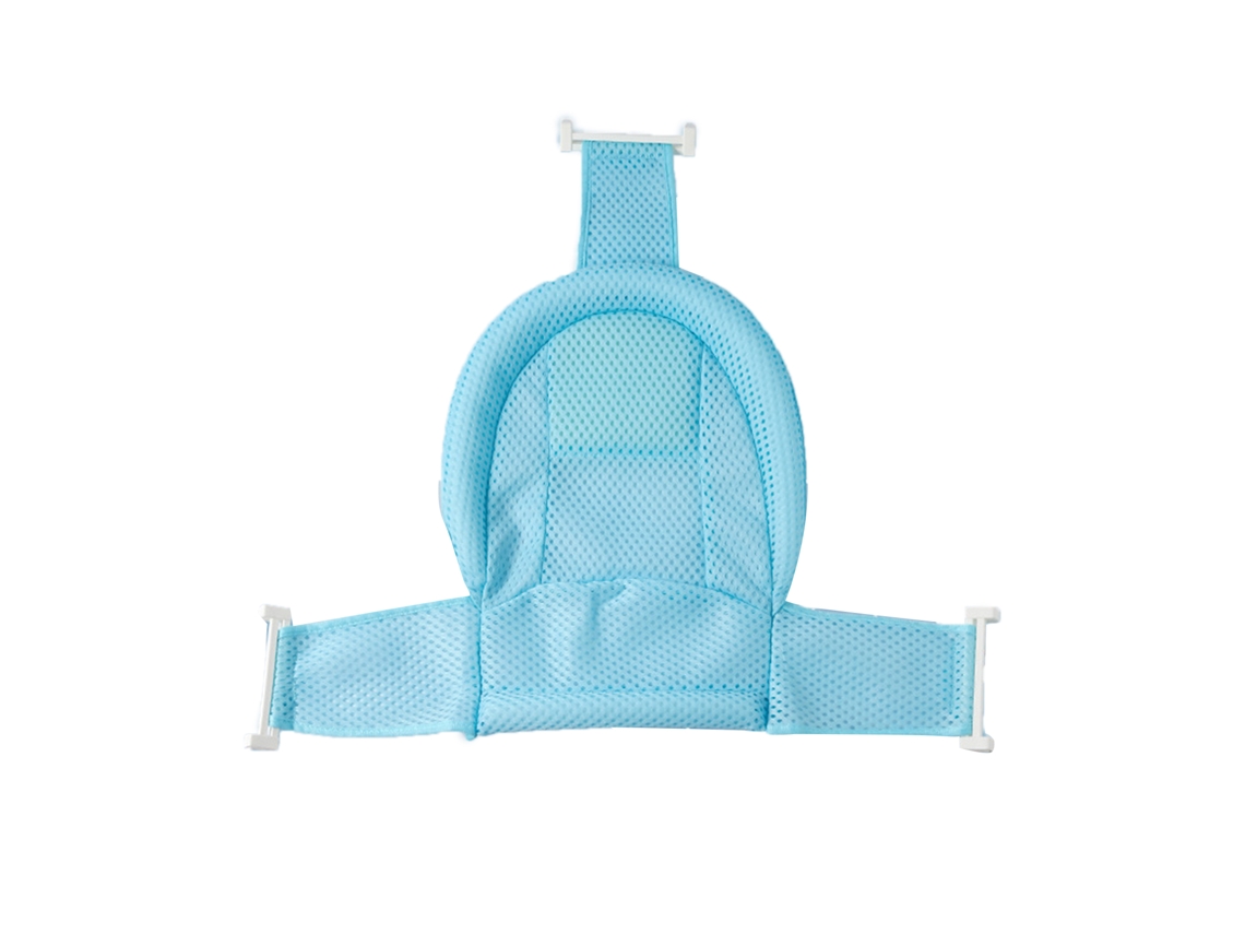 Primerox almofada de Banho para Bebê Tipo T Antiderrapante Macia Respirável Espuma Azul