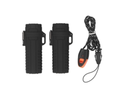 Tubos De Armazenamento Impermeáveis Com Tampa Hermética Para Camping E Viagens - Preto