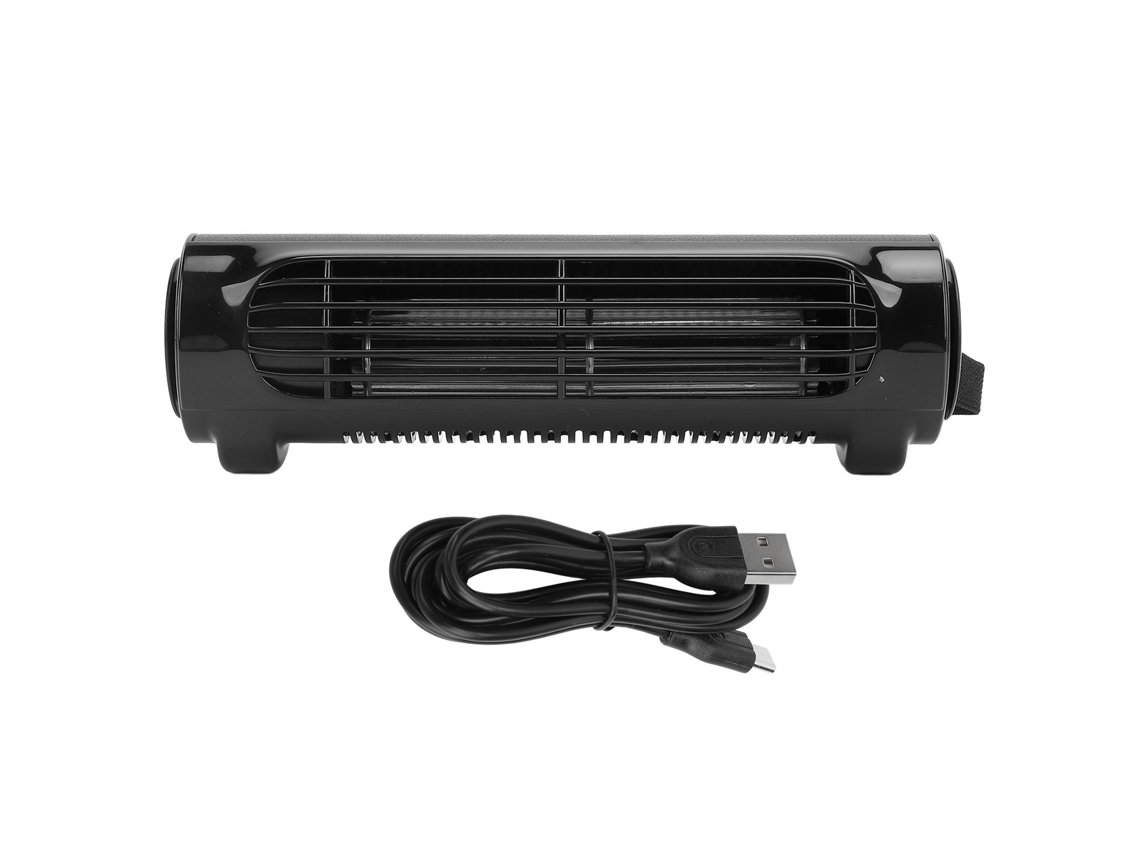 Ventilador de Resfriamento Carro Usb 3 Velocidades Preto