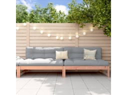 Vidaxl Sofás De Centro Para Jardim 2 Pcs 120x80 Cm Douglas Maciça