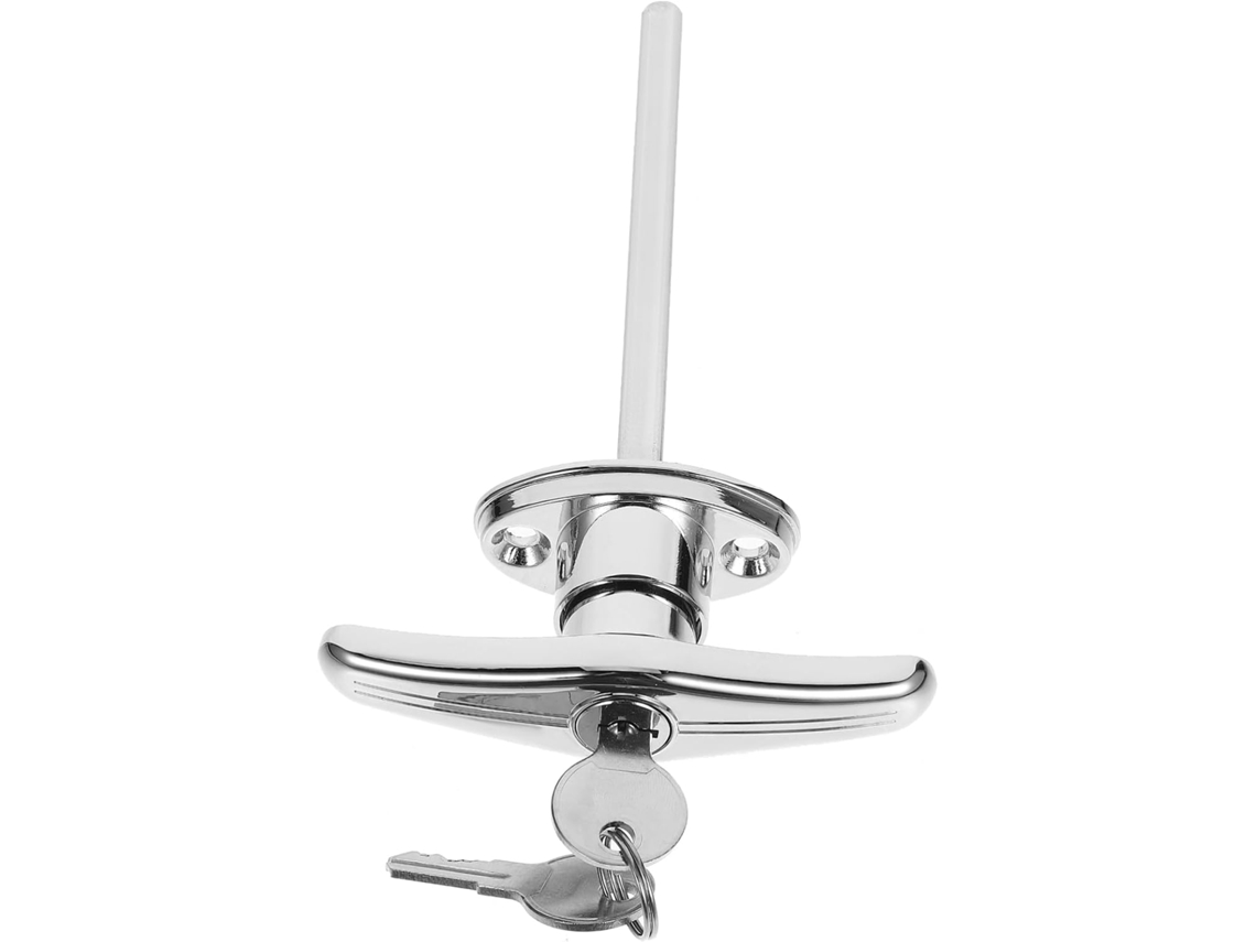 Fechadura Tipo Angooil Para Maçaneta De Porta Quarto, Com Chave Para Travamento De Portas Internas E Externas