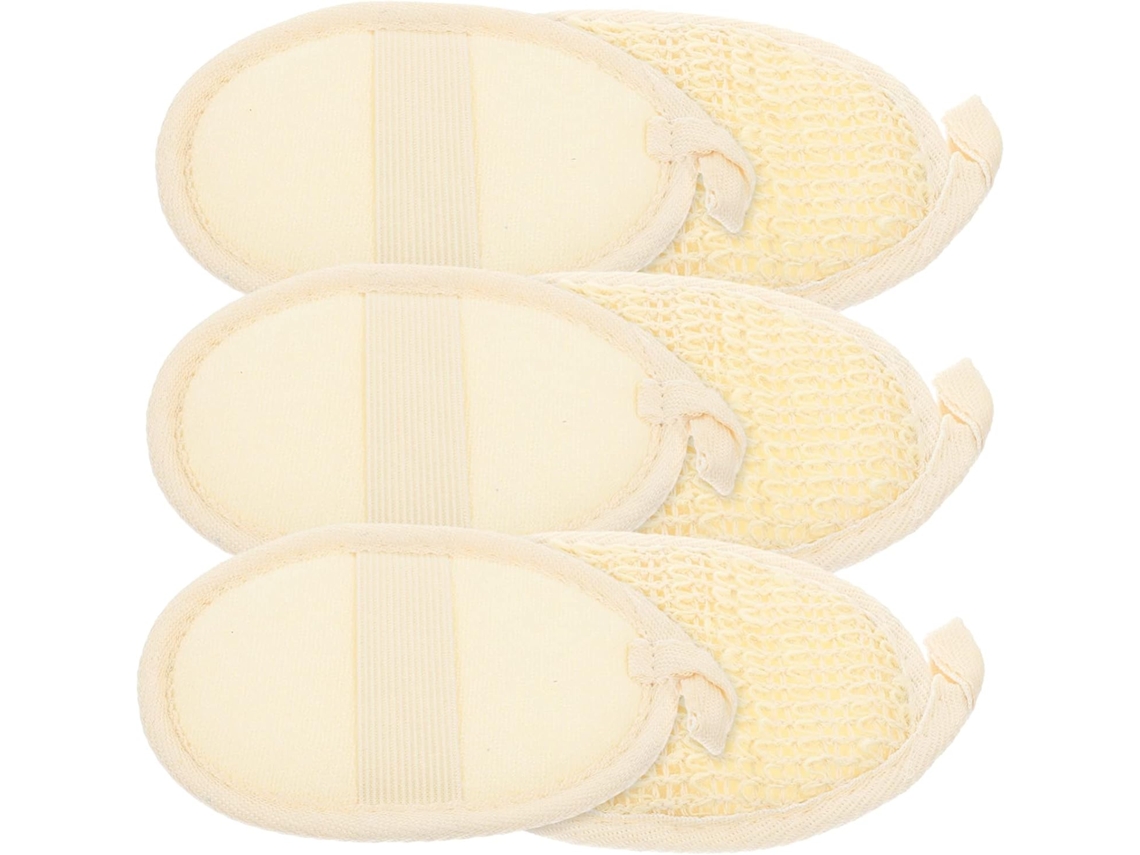 Conjunto De 6 Esponjas Esfoliantes Bucha Vegetal Callaron Para O Corpo, Chuveiro E Banheira Discos De Limpeza Higiênicos