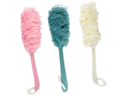 Conjunto De 3 Escovas Banho Com Cabo Longo, Escova Esfoliante Segura Para Remover Células Mortas Da Pele E Estimular A