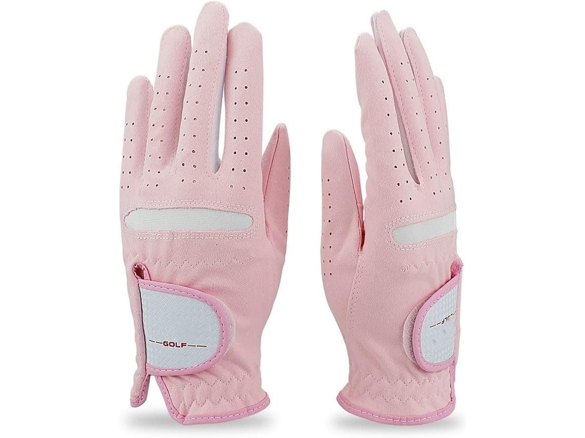 Conjunto de Luvas de Golfe, 1 Par de Luvas Femininas Rosa, Microfibra | S/MARCA
