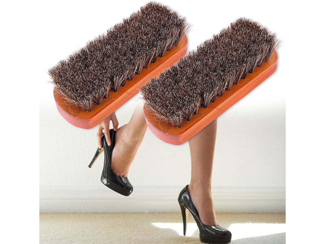 Escova De Limpeza De Sapatos, Cerdas Macias Es, Escova De Mão Redonda Para Tênis, Material Plástico (rosa)