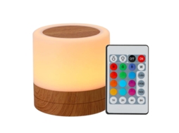 Luminária Noturna Portátil de Cabeceira com 13 Cores, Controle Remoto e Recarregável Via Usb. MDUG