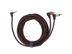 Cabo de áudio estéreo de 3,5mm macho a RCA macho, 5m (S/MARCA)