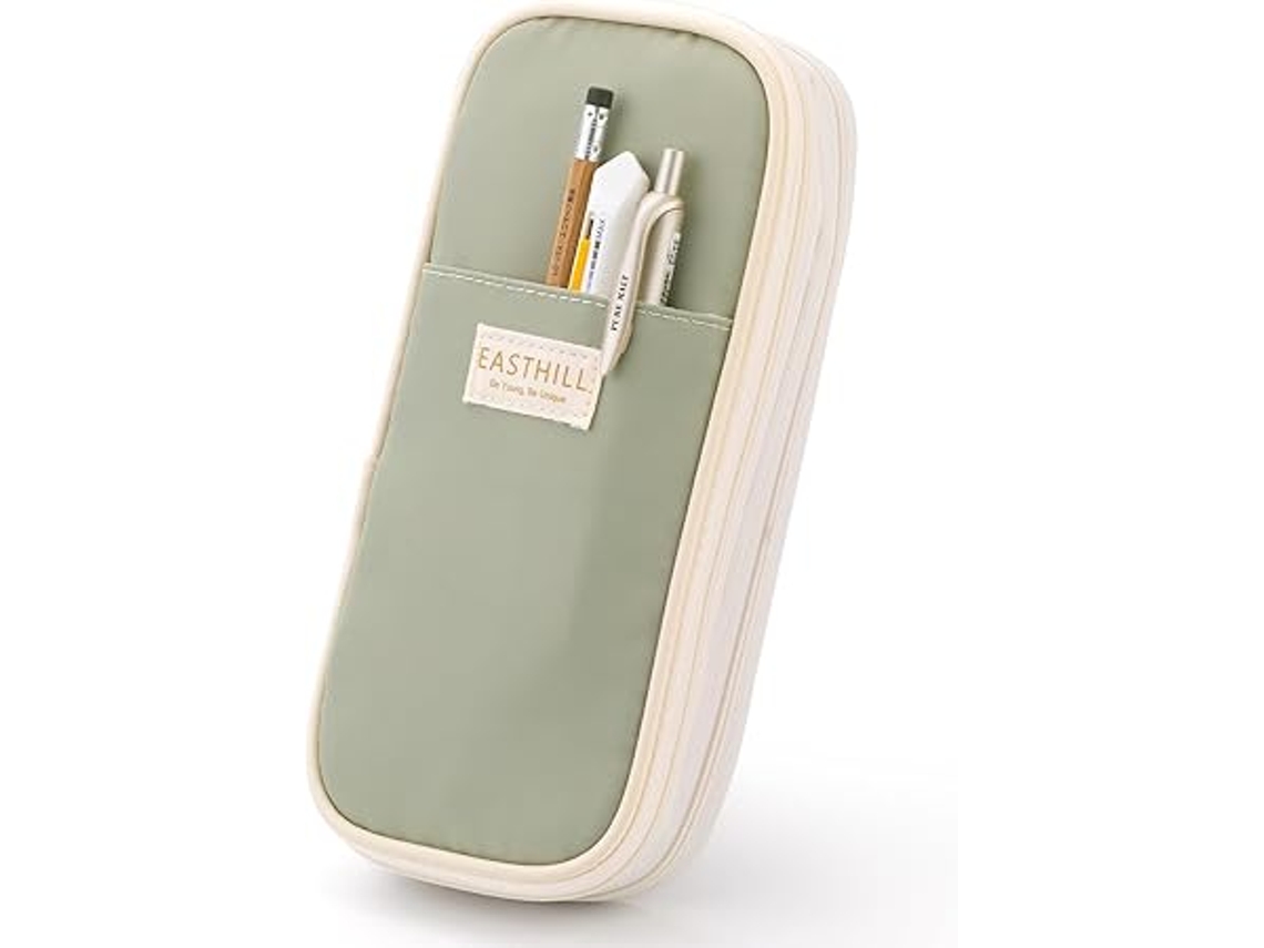 Estojo Grande Para Lápis, Bolsa Lápis Meninas Adolescentes Verde Aquaforge