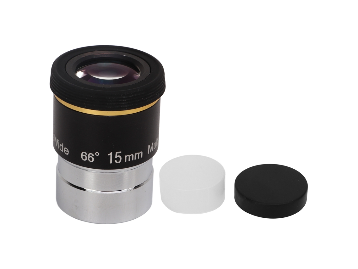 2026 ocular para Telescopio de 1.25 Polegadas, Campo Ultra Largo de 66 Graus, 15mm, Acessório de Telescópio