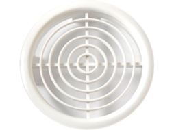 Kit De Instalação Faça-você-mesmo Com 2 Grelhas De Ventilação - Branco Soprado - Para Furo De 100 Mm