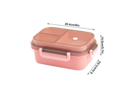 Marmita De Camada Dupla Selada Com Talheres - Caixa Bento Com Compartimentos Para Micro-ondas E Estudantes