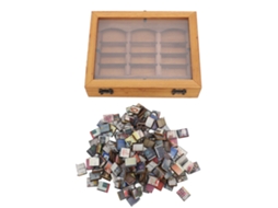 Estante para Livros em Miniatura com 196 Livros Alívio de Ansiedade e Decoração Versátil | S/MARCA