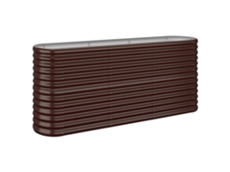 Vaso de jardim VIDAXL Marrom Aço (152x40x68cm)