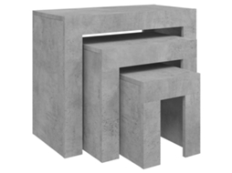 Nesting Coffee Table, Nesting Coffee Tables Vidaxl Cinzeto Madeira Processada (n/a)