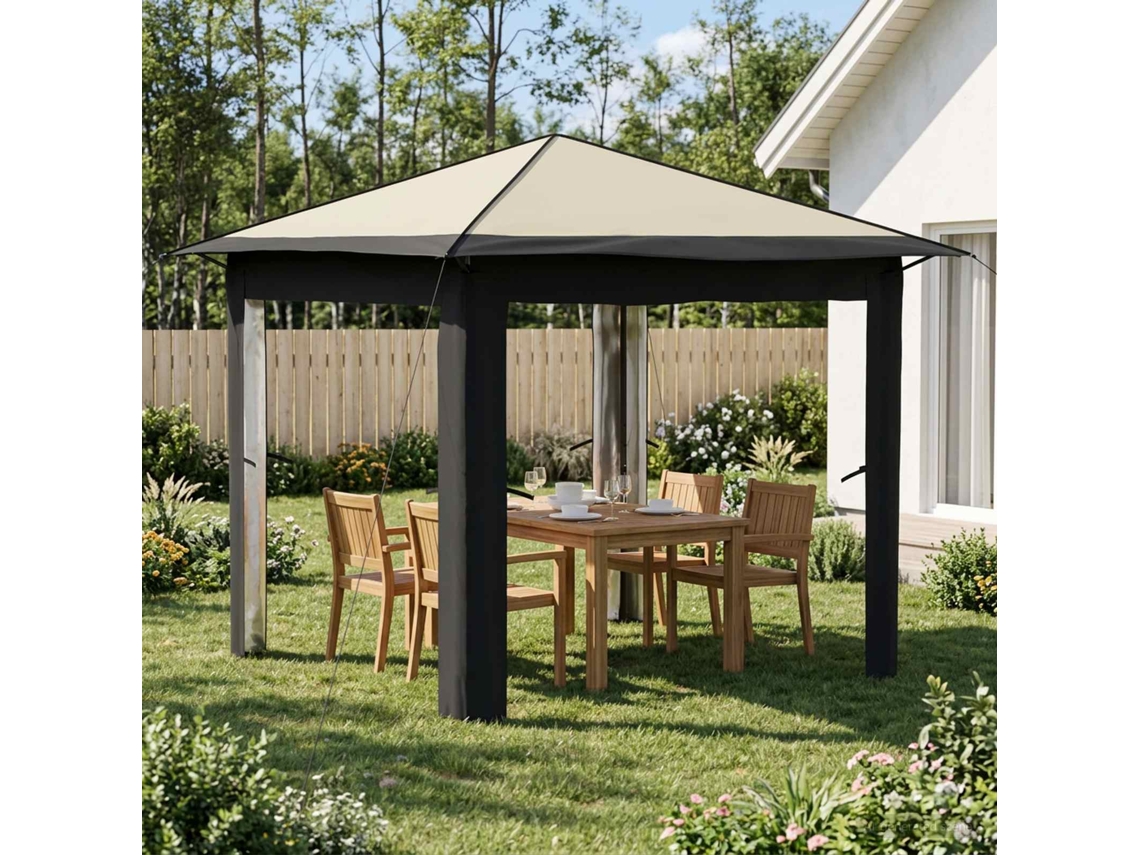 Vidaxl Gazebo Sem Lado 2,6 X 2,6 M Creme E Antracite