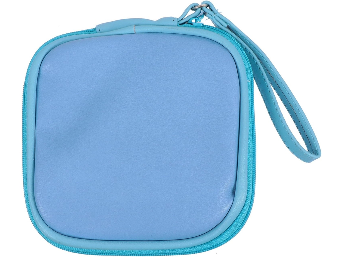 Estojo para Fones de Ouvido em Poliuretano À Prova D'água, Azul, Compacto. SFUSHOS