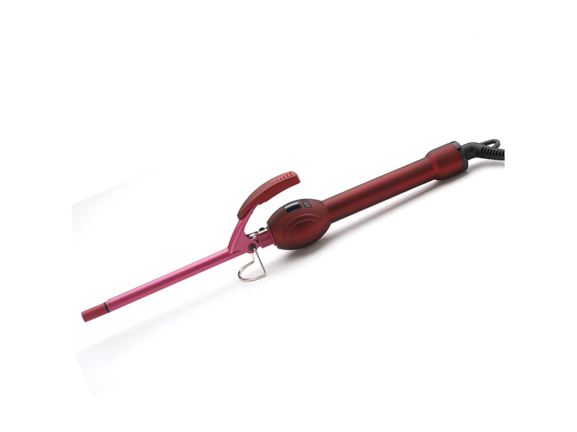 1 Modelador De Cachos, 9 Mm Para Cabelos Longos E Curtos, Modelador De Cachos Pequeno Com Temperatura Ajustável, Unissex(vermelho)
