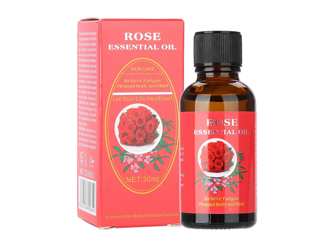 Óleo Essencial De Rosa Para Massagem Umidificante Aromaterapia