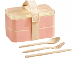 Com Compartimento À Prova De Vazamentos Vedação Silicone, Próprio Para Micro Ondas, Recipiente Para Alimentos De Camada