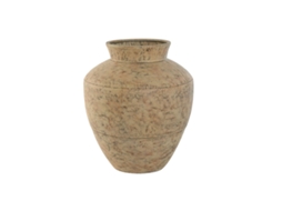 Vaso de metal Home Esprit Bege 33 x 33 x 37 cm