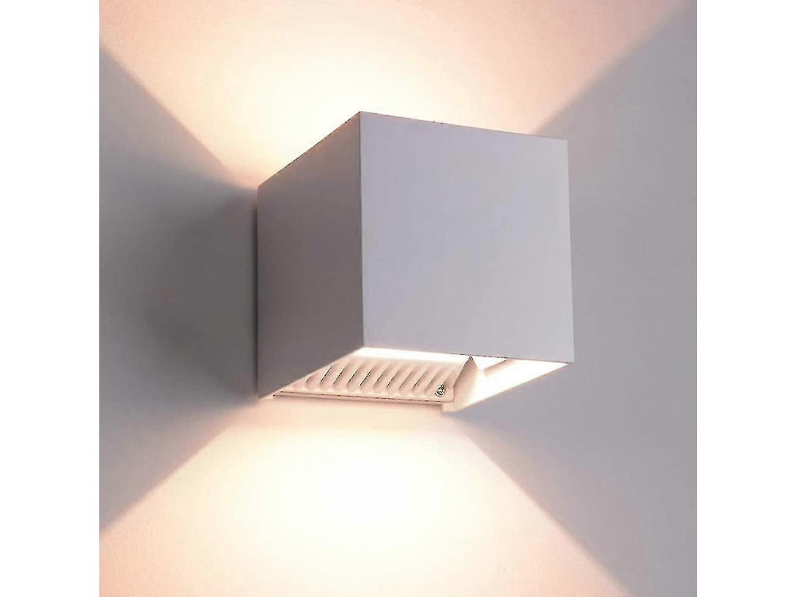 Aplique De Parede Led Exterior Com Sensor Ajustável E Proteção À Água
