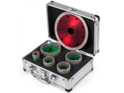 Conjunto De Serra Copo Diamante Profissional 5 Peças M14 Para Materiais Duros Tekmaquinas