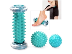 Lurelia Kit De Massagem Para Pés, Rolo E Bola, Fascite Plantar, Azul