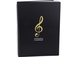 Pasta para Partituras em Formato A4, Estante para Partituras com 30 Compartimentos, Pasta Plástica para Concertos e Coros BRILVIBERA