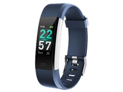 Relógio Conectado Smartwatch Marqueune À Prova D'Água Ip68 Pedômetro para Iphone Samsung Huawei Smartphone Mulheres Homens Azul