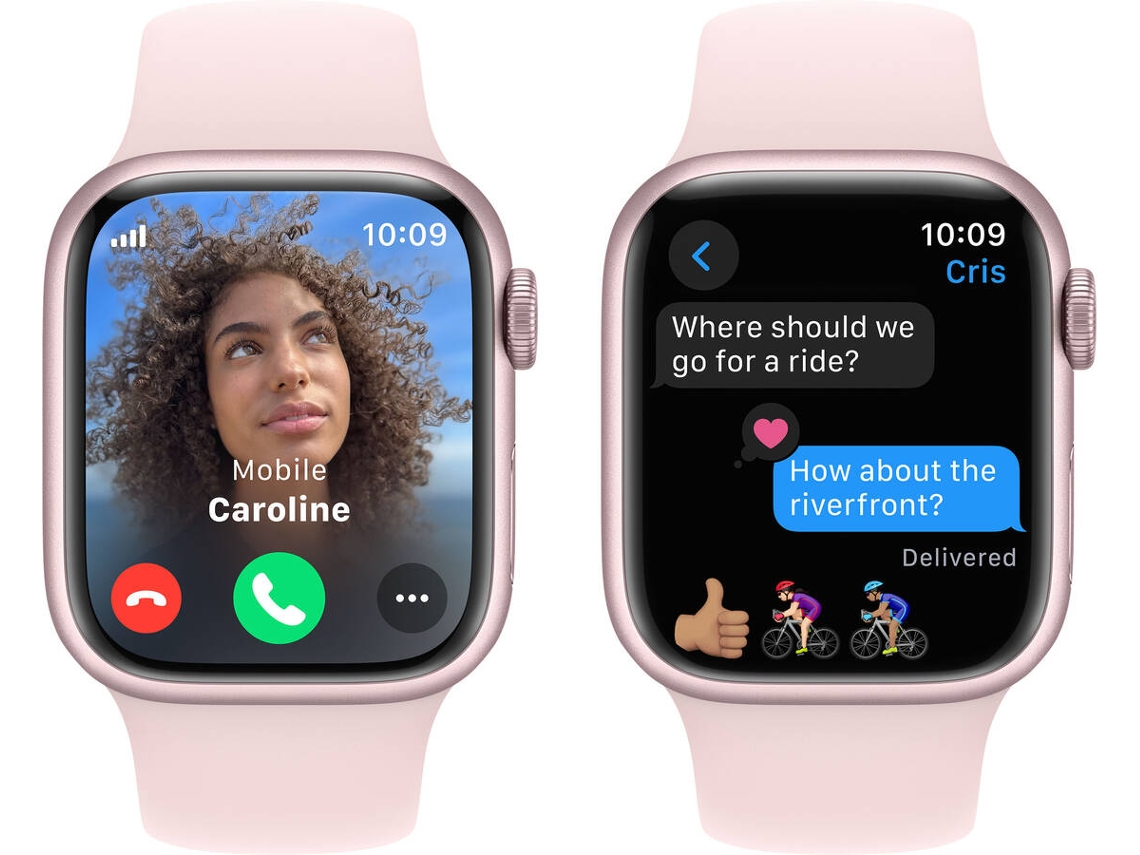 APPLE Watch Series 9 GPS Cellular 41 mm Rosa com Bracelete