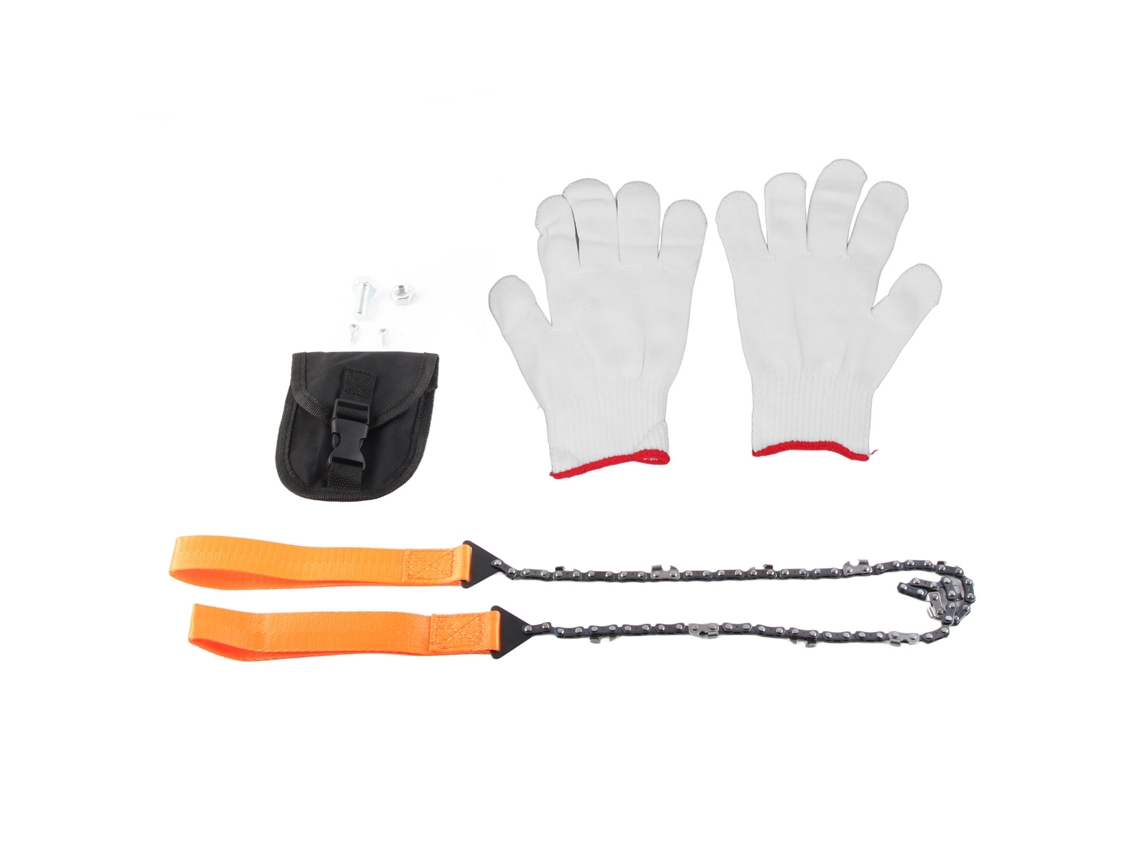 Motosserra de bolso com 26 hastes, motosserra manual com corda e 11 lâminas de alta dureza para poda de árvores.
