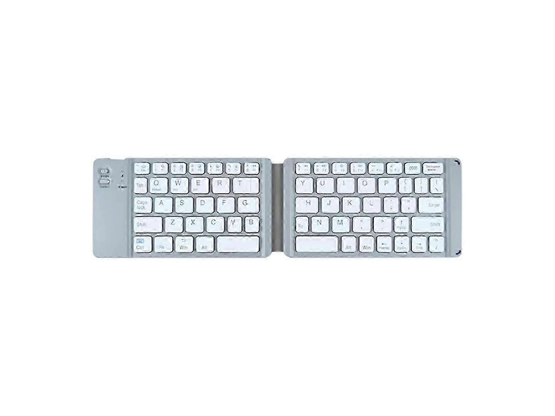 Teclado Bluetooth Sem Fio Dobrável Duplo, Compatível com Ios, Ipad, Android, Windows TAISHENGDA