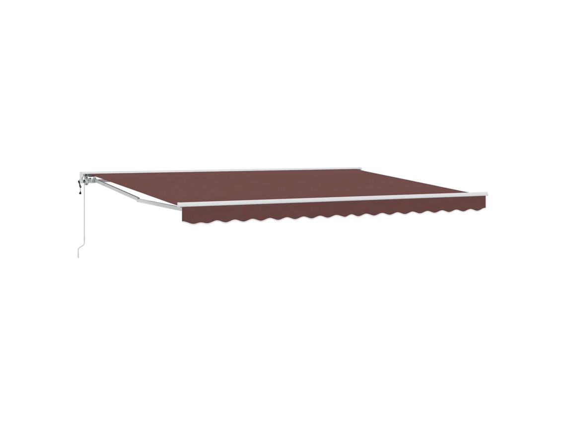 Conjunto 1 Toldo Retrátil Vidaxl Branco Alumínio (4 × 3 M)