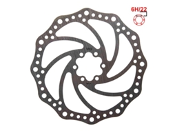 Disco De Freio R6.1 180mm 6h Prata